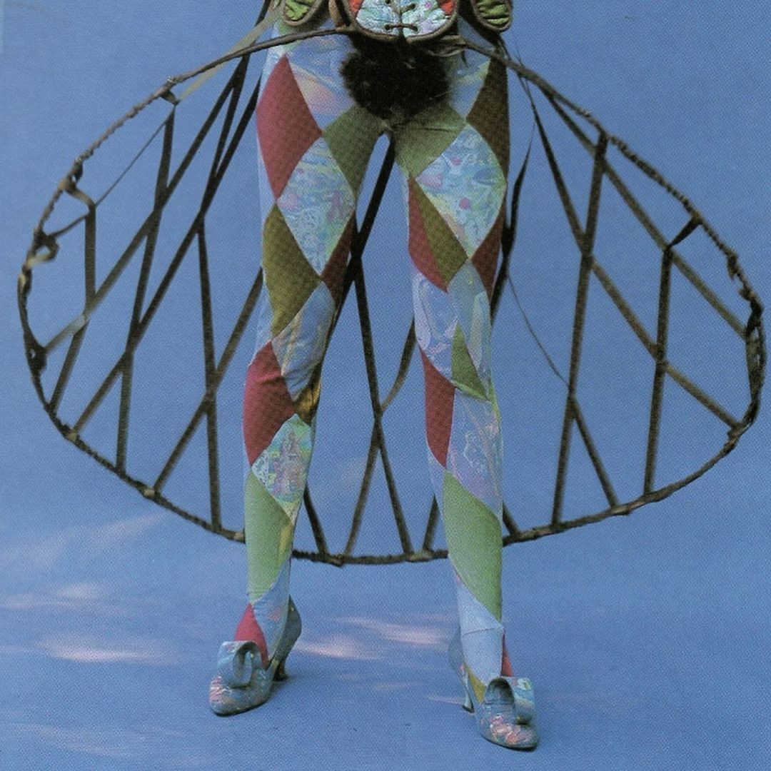 A small selection of World of Wearable Arts entries (1986 - 1997). An annual competition held in Aotearoa (New Zealand), showcasing explorations in textile art, crafts and kitsch experimentalism.
