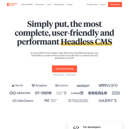 DatoCMS: Headless CMS, done right
