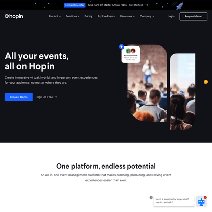Event Technology Platform for Virtual, Hybrid, and Online Experiences | Hopin