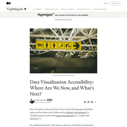 Data Visualization Accessibility: Where Are We Now, and What’s Next? | by Melanie Mazanec | Nightingale | Medium