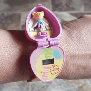 polly pocket watch with figure