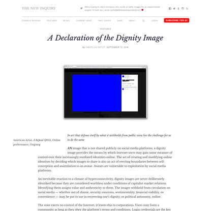 A Declaration of the Dignity Image