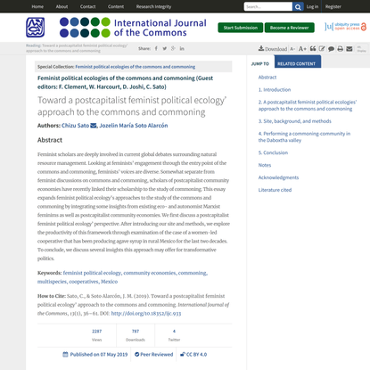 International Journal of the Commons