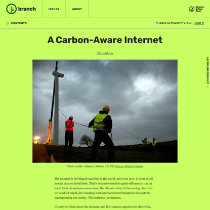 How to build a greener, more open, more carbon aware internet