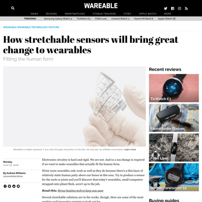 ​How stretchable sensors will bring great change to wearables