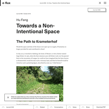 Towards a Non-Intentional Space - Journal #66 October 2015 - e-flux