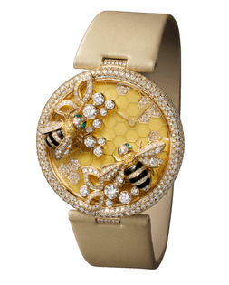 Le Cirque Animalier De Cartier With Bees Decor HPI00480 Yellow Gold Watch