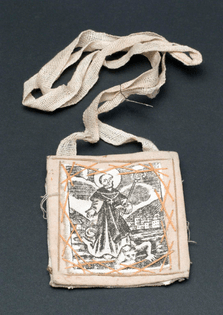Cloth amulet to be worn around the neck