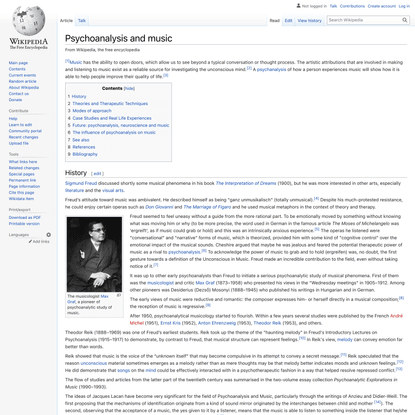 Psychoanalysis and music - Wikipedia