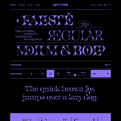 Kaliste — Lift Type