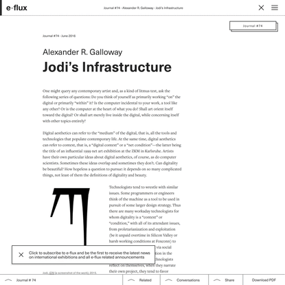 Jodi’s Infrastructure