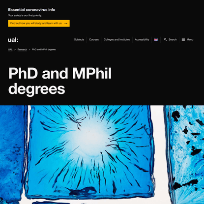 PhD and MPhil degrees