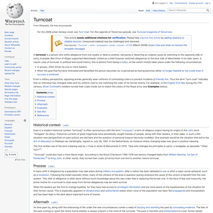 Turncoat - Wikipedia