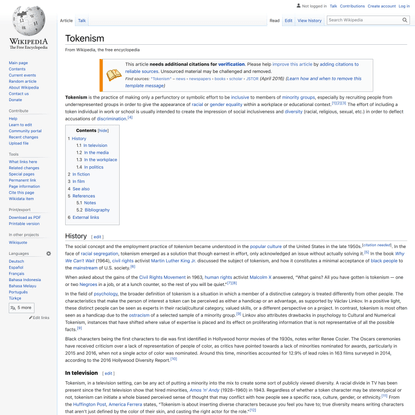 Tokenism - Wikipedia