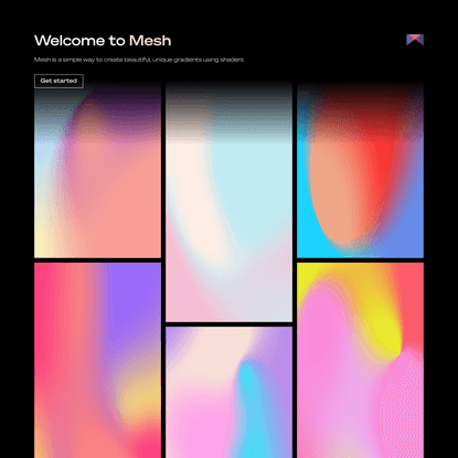 MESH - Create beautiful gradients