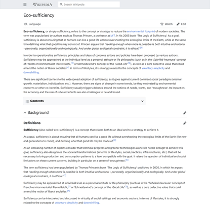 Eco-sufficiency - Wikipedia