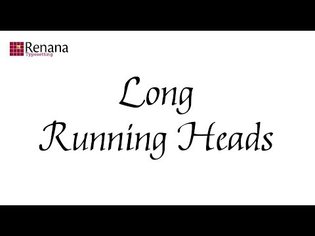 Long Running Headers