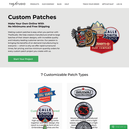 Custom Patches | Custom Patches Online | Custom Patches No Minimum - The/Studio