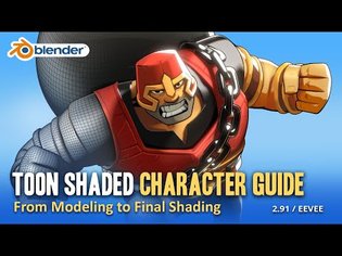 Toon Shaded Character Guide, from Modeling to Final Shading - Blender 2.91 / EEVEE