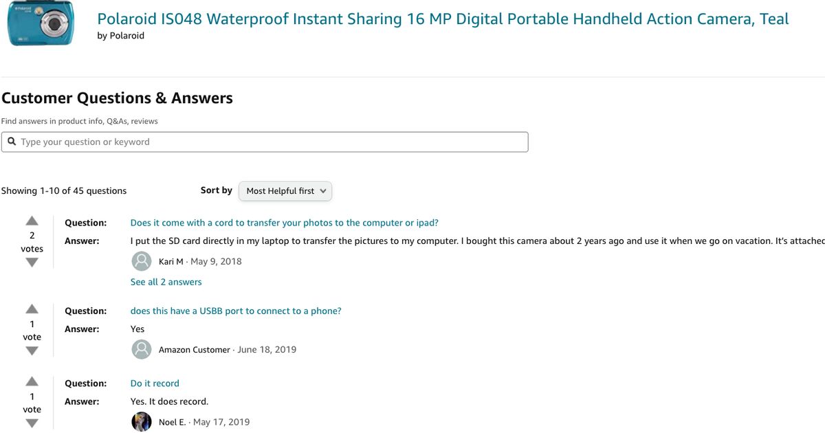 Image Result For Amazon Customer Questions Answers