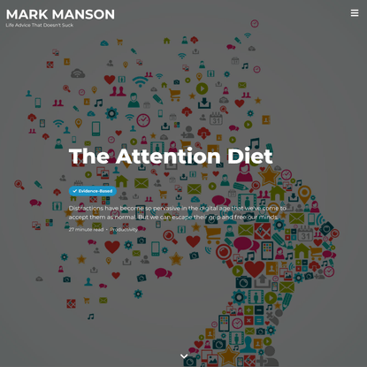 The Attention Diet