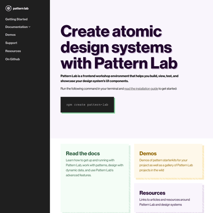 Create atomic design systems with Pattern Lab - Pattern Lab