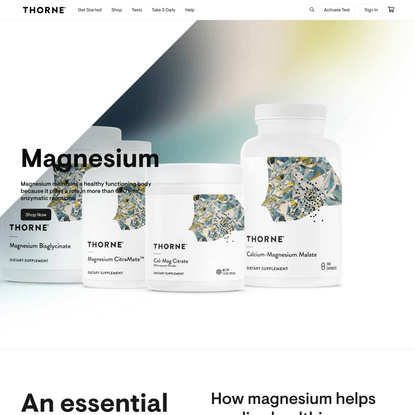 Thorne® Magnesium Supplements | Thorne