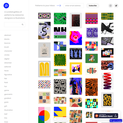 Pattern Collect – A curated gallery of patterns by awesome designers &amp; illustrators
