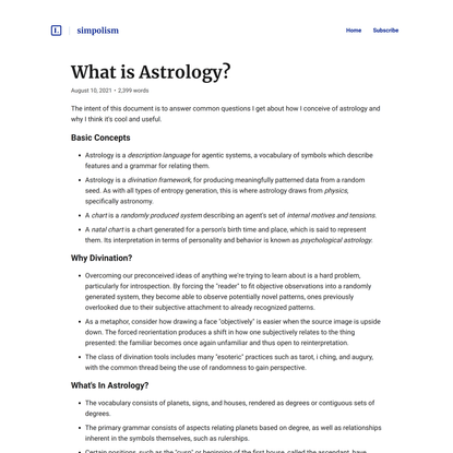 What is Astrology? | simpolism