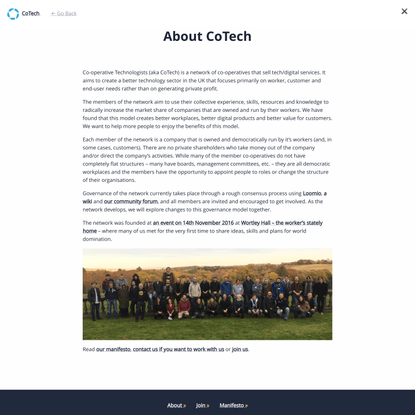 About « CoTech « Cooperative Technologists