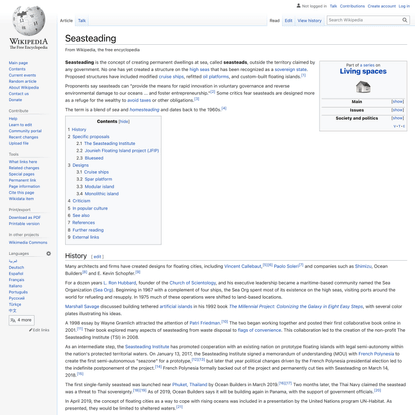 Seasteading - Wikipedia