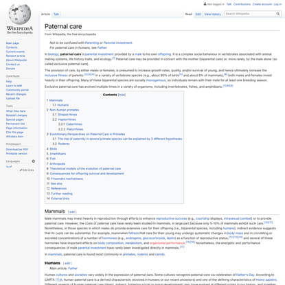 Paternal care - Wikipedia