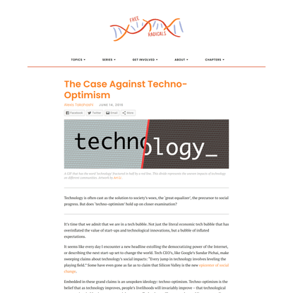 The Case Against Techno-Optimism
