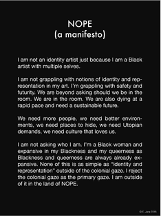 NOPE (a manifesto)
