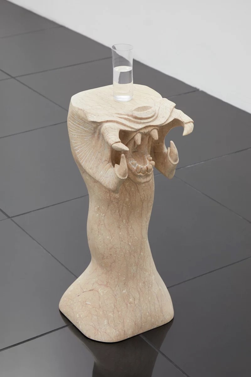 Dozie Kanu, Prediction, 2019, 60 × 40 × 40 cm, hand-carved marble