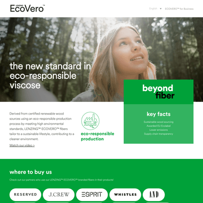 LENZING™ ECOVERO™ : Sustainable Viscose Fibers