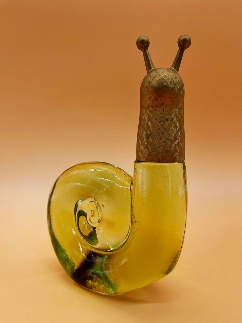 vintage Avon snail perfume bottle