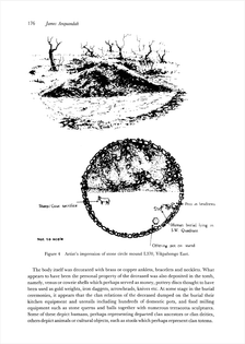 Artist's impression of Yikpabongo Eastern stone circle mound.