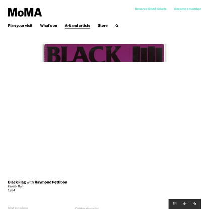 Black Flag, Raymond Pettibon. Family Man. 1984 | MoMA
