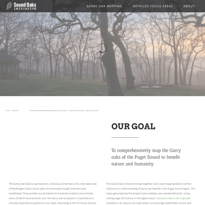 Garry Oak Mapping - Sound Oaks Initiative