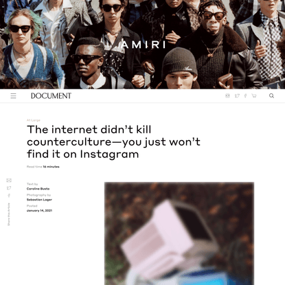 The internet didn’t kill counterculture—you just won’t find it on Instagram