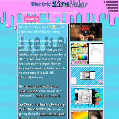 Electric Zine Maker (a work in progress, be gentle, hug it often) by alienmelon