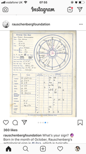 Robert Rauschenberg Libra birth chart 