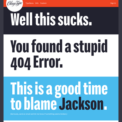 Okay Type ✶ Error! Error!