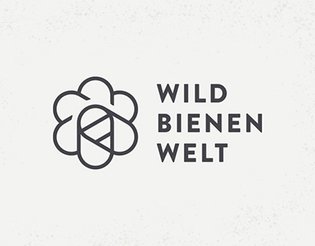 Wildbienenwelt, logo design