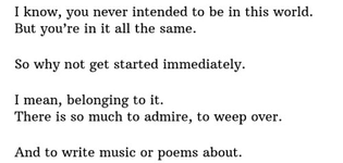 Mary Oliver, “The Fourth Sign of the Zodiac.” Blue Horses