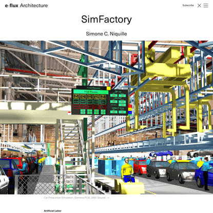 SimFactory - Architecture - e-flux
