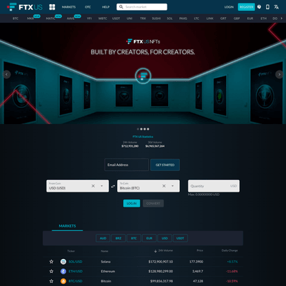 FTX US Cryptocurrency Exchange