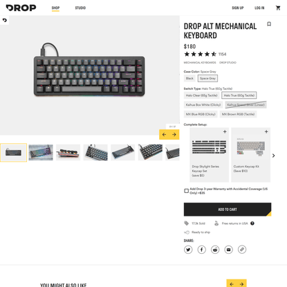 Drop ALT Mechanical Keyboard | Mechanical Keyboards | Custom Layout Mechanical Keyboards