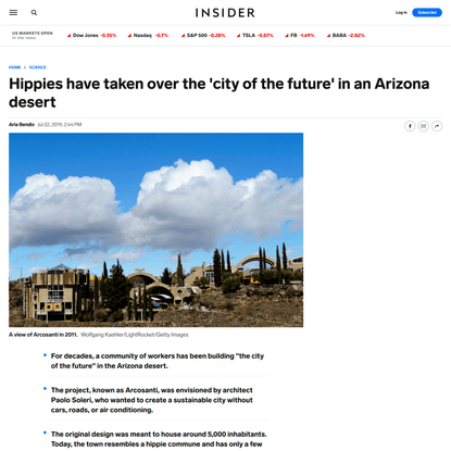Hippies have taken over the ‘city of the future’ in an Arizona desert